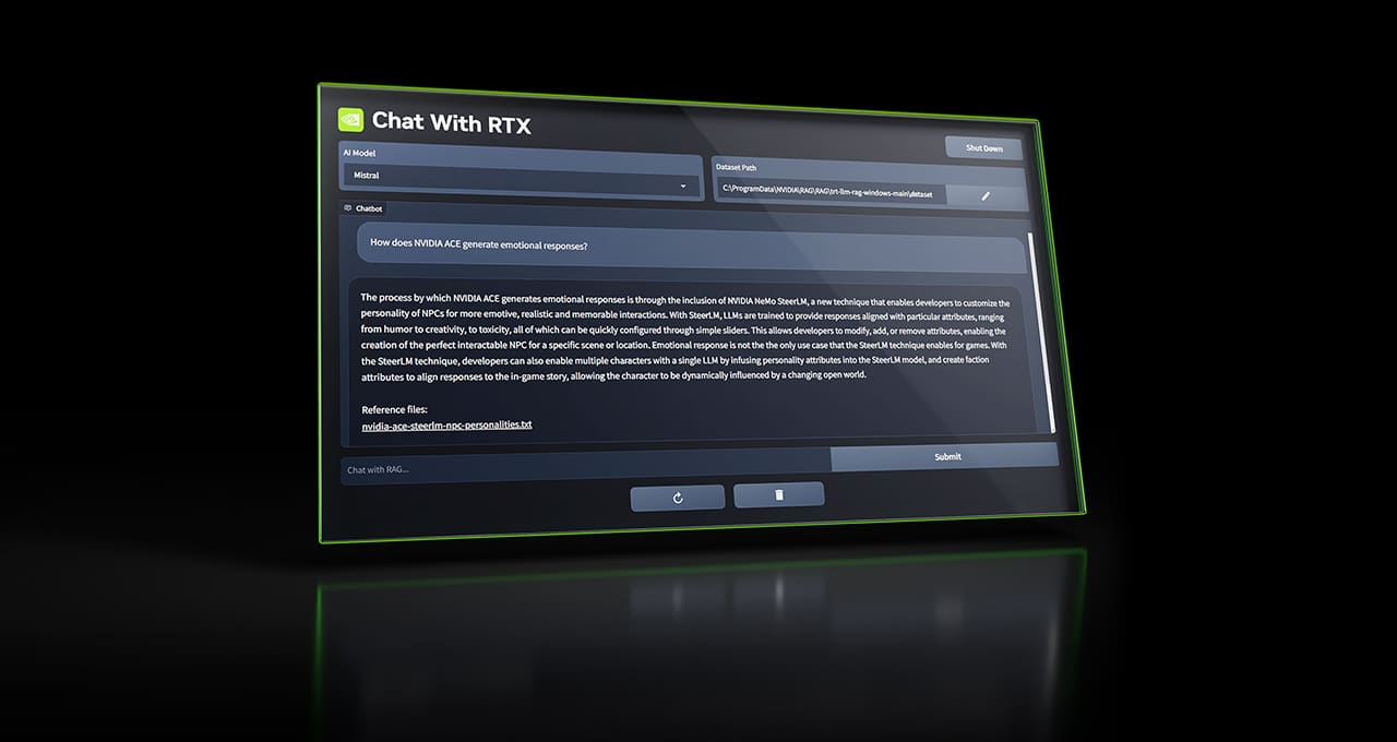 rtx聊天:定制聊天机器人登陆nvidia rtx ai电脑